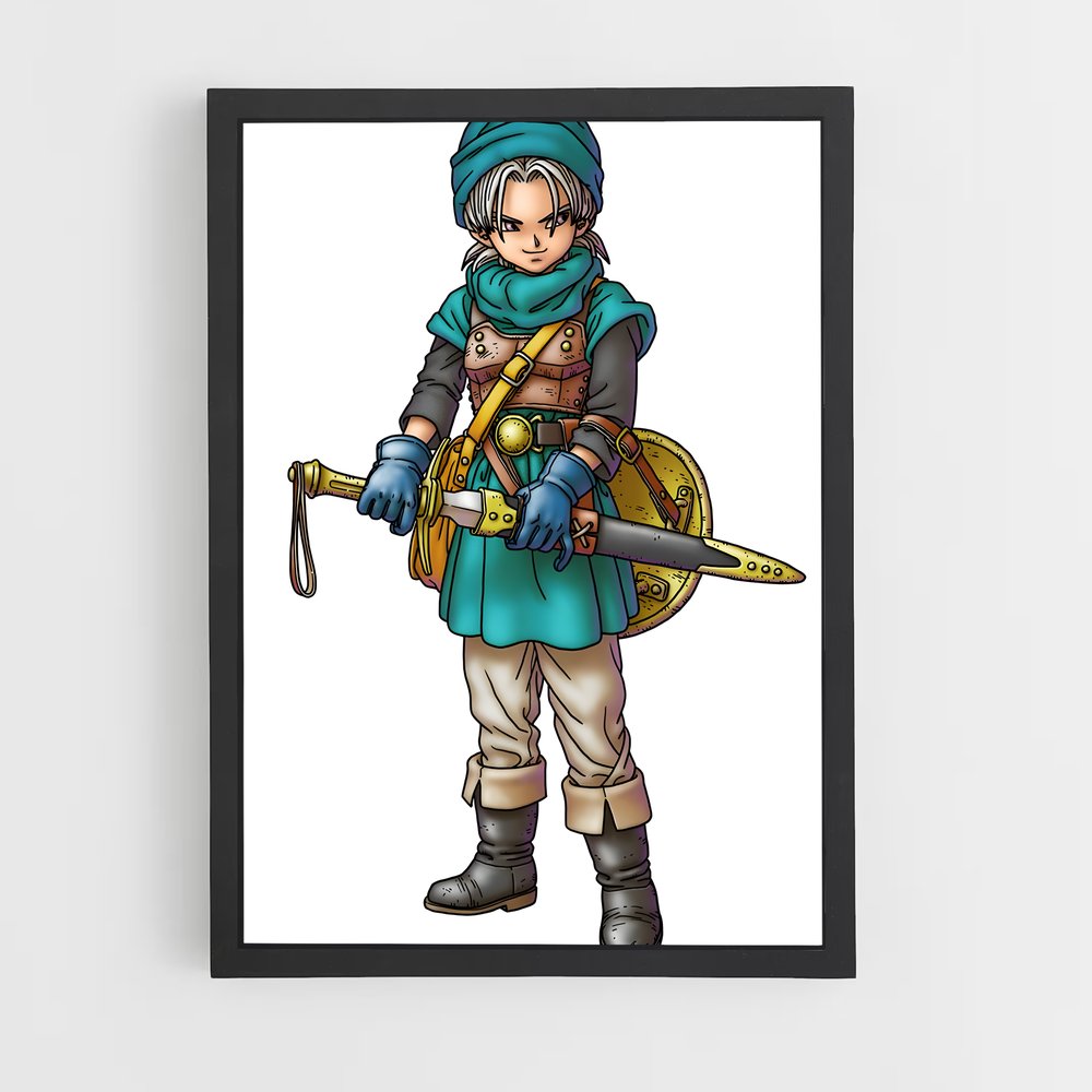 Poster Héros aux Étoiles – affiche Dragon quest (vue 2)